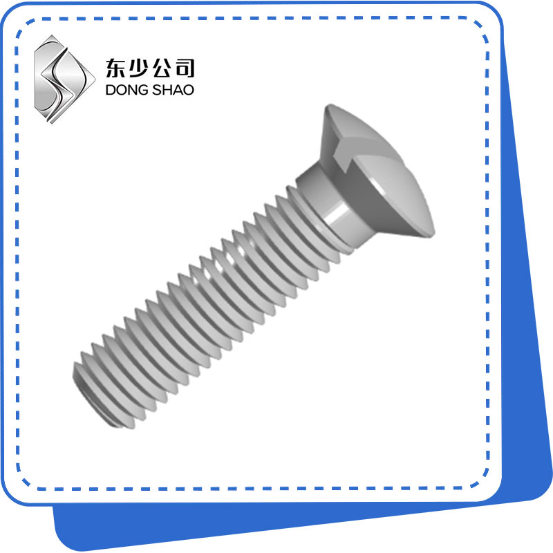 Slotted diangkat Countersunk Kepala Screws